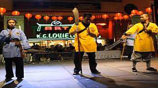 Shaolin Temple Kung Fu demo 2018 LA Chinatown
