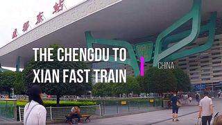 Catching a train in China Chengdu to Xian