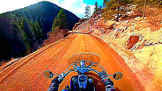 Motorcycle Ride through South of the Colorado, US