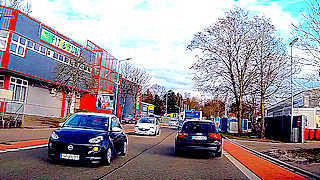 Driving in Göppingen and Eislingen, Germany