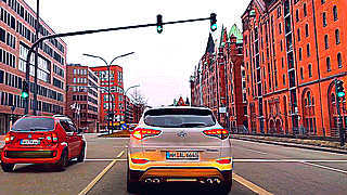 Driving in Hamburg, Germany – From Stadtpark to HafenCity