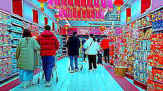 Walk in Shanghai – Supermarket on New Year’s Eve
