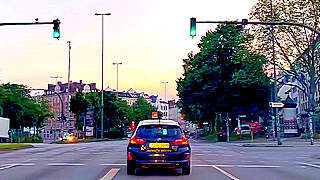 Morning Driving in Hamburg
