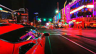 Night Drive through the Las Vegas Strip