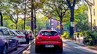 Driving in Hamburg on a Sunny Day