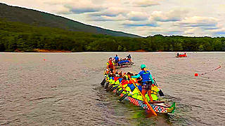 Dragon Boat Race at Rocky Gap State Park, US