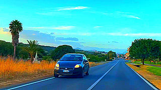 Driving from Porto Pino to Giba – Sardinia, Italy