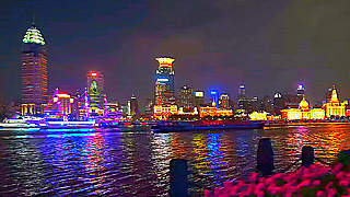 Night Walk in Shanghai – Beautiful Lujiazui Riverfront