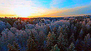 Espoo Central Park, Espoo, Finland – Winter Drone View