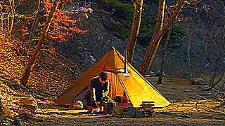 Wild Camping in South Korea – Bushcraft, Tent, Wood Stove