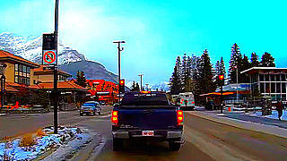 Winter Driving – Banff, Alberta, Canada