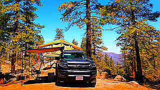 Solo Truck Camping in the Mountain – San Bernardino, CA