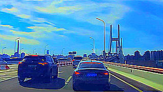 Driving in Shanghai – Nanpu Bridge to Waibaidu Bridge