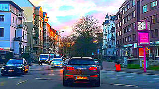 Driving from Barmbek to Eppendorf, Hamburg