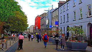 Walk through the Busy Streets of Galway City, Ireland