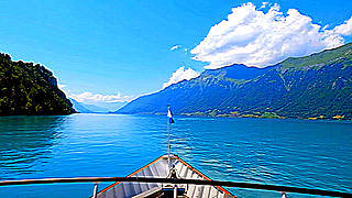Landscape of the Swiss Lake Brienz