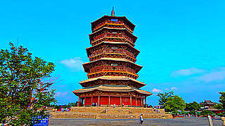 Walk in Shuozhou City, China – Yingxian Wooden Pagoda
