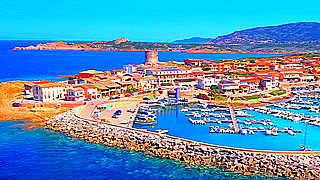 Aerial View of Isola Rossa – Sardinia, Italy