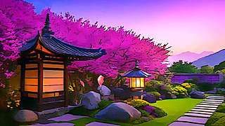 Purple Blossoms Garden – Relaxing Animation