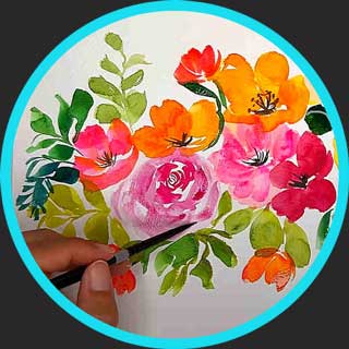 Vibrant Watercolor Florals